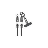 KTOOLS GLAMOUR ROPE 67W 1 M TYPE-C SİYAH DATA KABLO