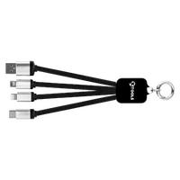 KTOOLS KEYCHAIN 2A SIYAH 15 CM LED 3IN1 KABLO